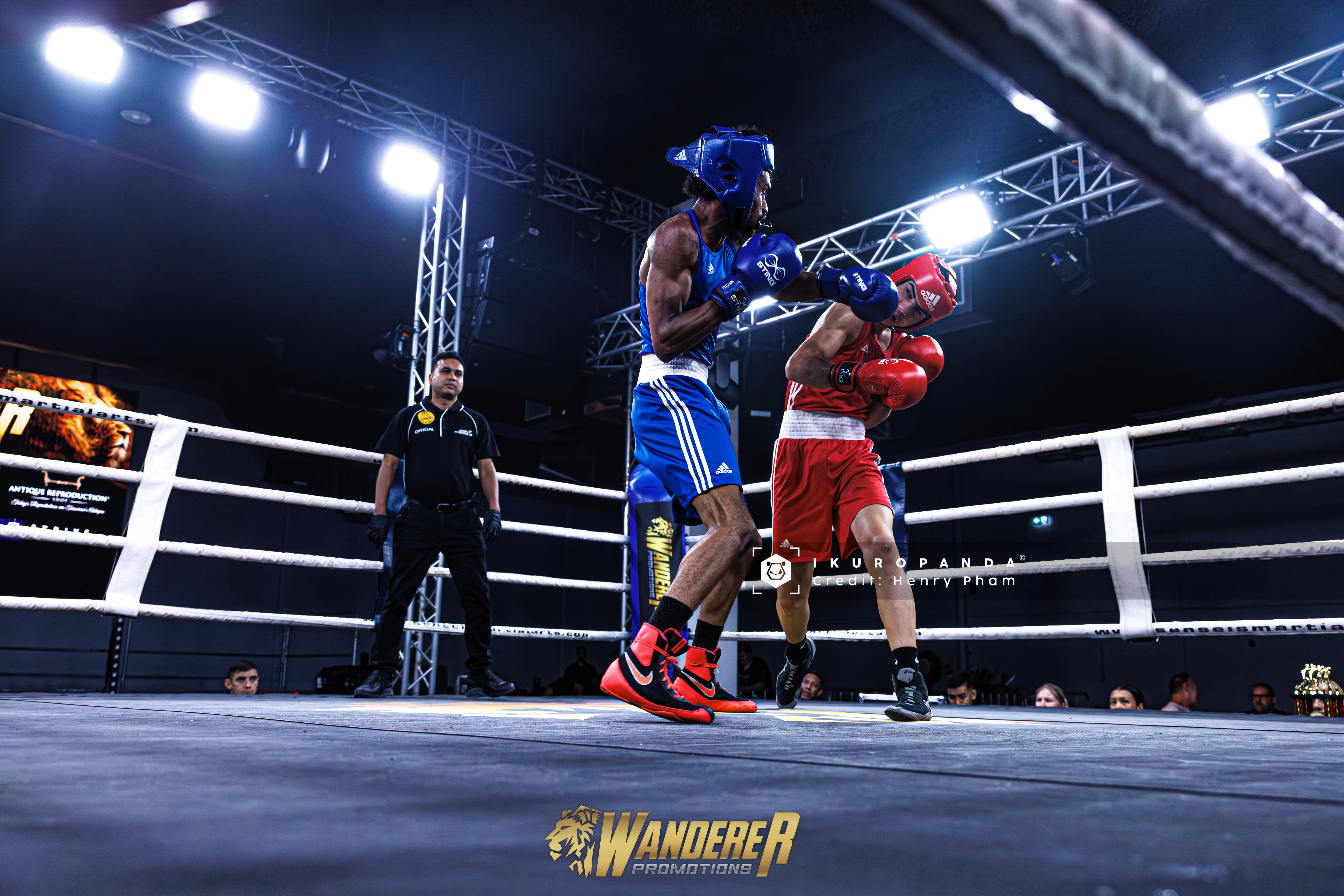 Knockout punch in the ring